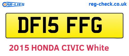 DF15FFG are the vehicle registration plates.