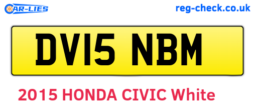 DV15NBM are the vehicle registration plates.
