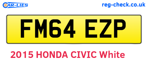 FM64EZP are the vehicle registration plates.