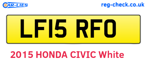LF15RFO are the vehicle registration plates.