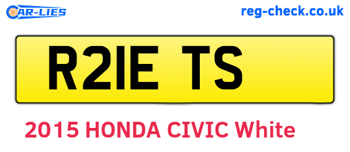 R21ETS are the vehicle registration plates.
