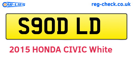 S90DLD are the vehicle registration plates.