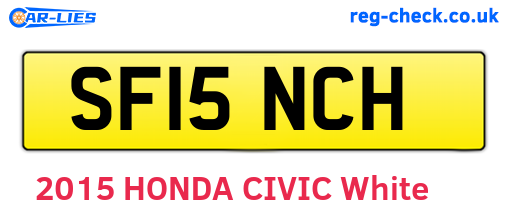 SF15NCH are the vehicle registration plates.