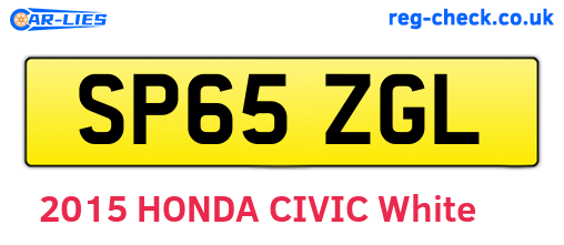 SP65ZGL are the vehicle registration plates.