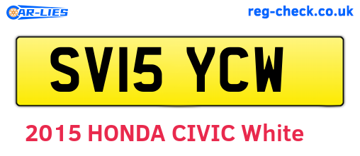 SV15YCW are the vehicle registration plates.