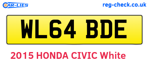 WL64BDE are the vehicle registration plates.