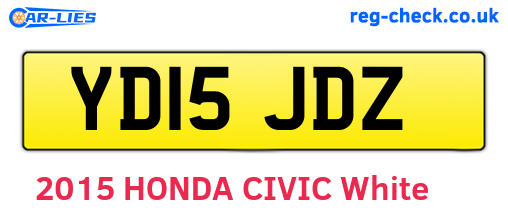 YD15JDZ are the vehicle registration plates.