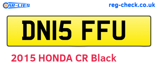 DN15FFU are the vehicle registration plates.
