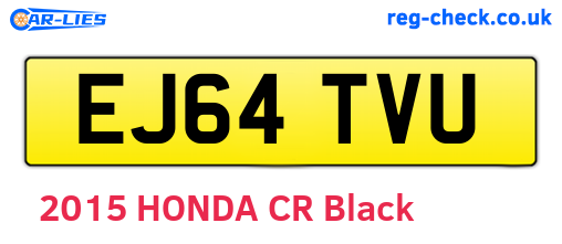 EJ64TVU are the vehicle registration plates.