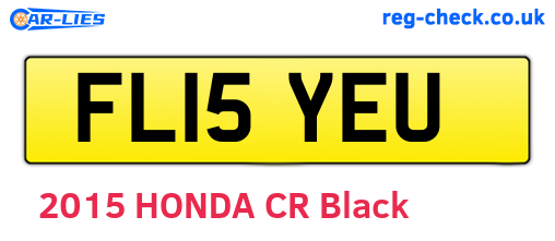 FL15YEU are the vehicle registration plates.