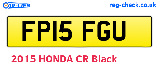 FP15FGU are the vehicle registration plates.