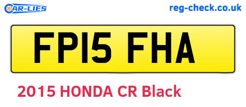 FP15FHA are the vehicle registration plates.
