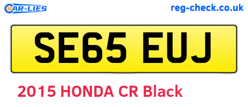 SE65EUJ are the vehicle registration plates.