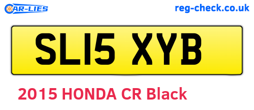 SL15XYB are the vehicle registration plates.