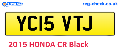 YC15VTJ are the vehicle registration plates.