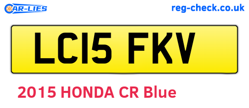 LC15FKV are the vehicle registration plates.