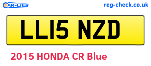 LL15NZD are the vehicle registration plates.