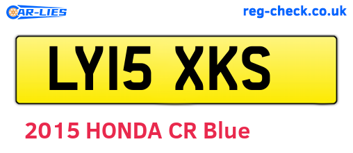 LY15XKS are the vehicle registration plates.
