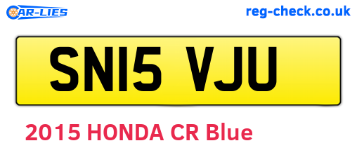 SN15VJU are the vehicle registration plates.