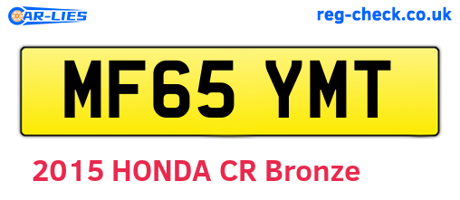 MF65YMT are the vehicle registration plates.