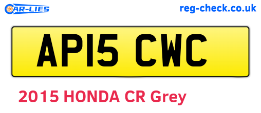 AP15CWC are the vehicle registration plates.
