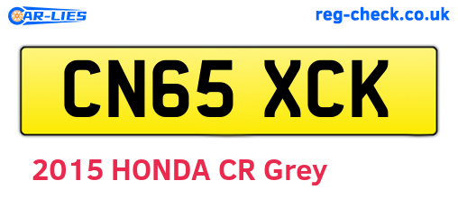 CN65XCK are the vehicle registration plates.