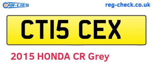 CT15CEX are the vehicle registration plates.