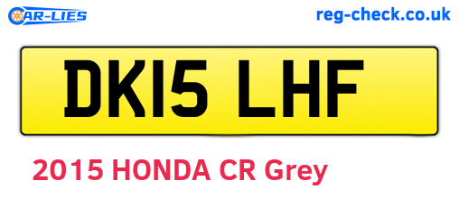 DK15LHF are the vehicle registration plates.