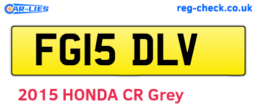 FG15DLV are the vehicle registration plates.