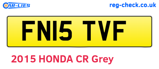 FN15TVF are the vehicle registration plates.