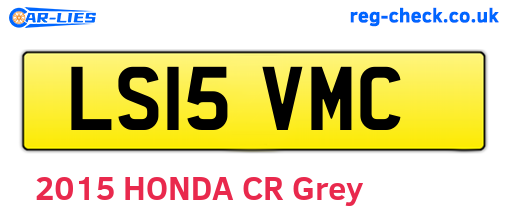 LS15VMC are the vehicle registration plates.