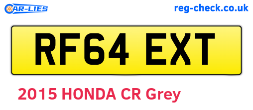 RF64EXT are the vehicle registration plates.