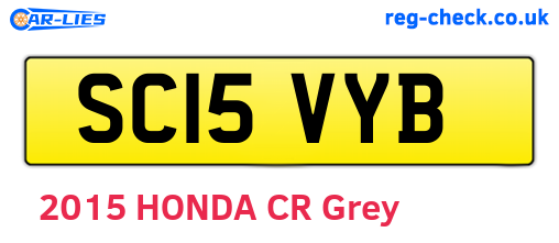 SC15VYB are the vehicle registration plates.