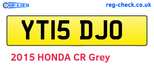 YT15DJO are the vehicle registration plates.