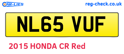 NL65VUF are the vehicle registration plates.