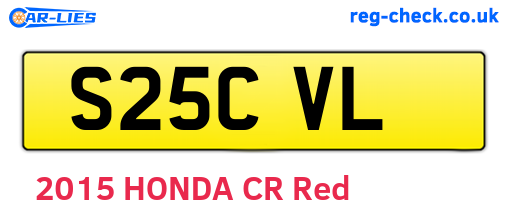 S25CVL are the vehicle registration plates.