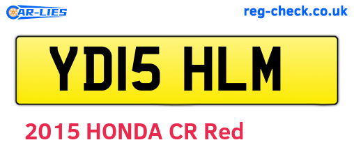 YD15HLM are the vehicle registration plates.