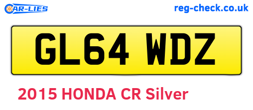 GL64WDZ are the vehicle registration plates.
