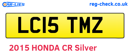 LC15TMZ are the vehicle registration plates.