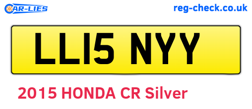 LL15NYY are the vehicle registration plates.