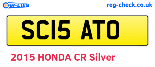 SC15ATO are the vehicle registration plates.