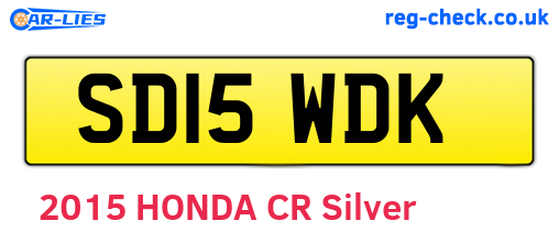 SD15WDK are the vehicle registration plates.