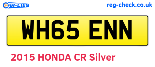 WH65ENN are the vehicle registration plates.
