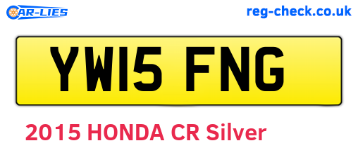 YW15FNG are the vehicle registration plates.