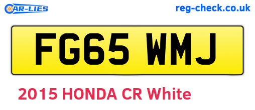 FG65WMJ are the vehicle registration plates.