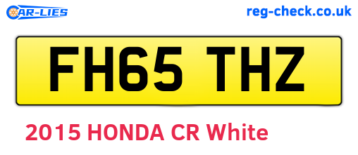 FH65THZ are the vehicle registration plates.