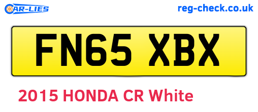 FN65XBX are the vehicle registration plates.