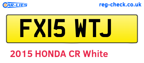 FX15WTJ are the vehicle registration plates.