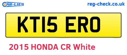 KT15ERO are the vehicle registration plates.