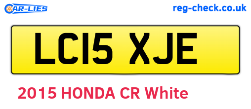 LC15XJE are the vehicle registration plates.
